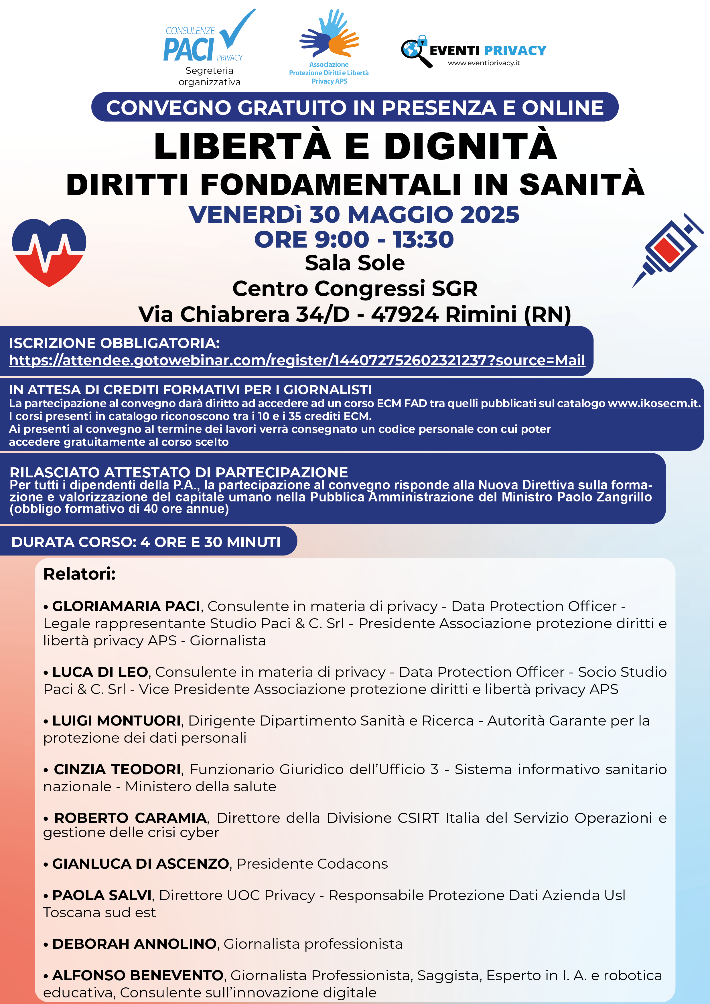 LIBERTÀ E DIGNITÀ DIRITTI FONDAMENTALI IN SANITÀ